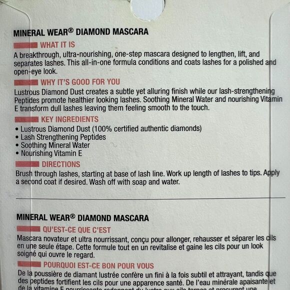 Physicians Formula Mineral Wear Diamond Mascara - Black Diamond NWT - Picture 6 of 6